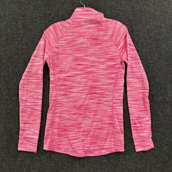 Under Armour Pullover Womens Small Pink Fitted 1/2 Zip Running Top All Season - Picture 3 of 9